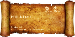 Muk Kitti névjegykártya